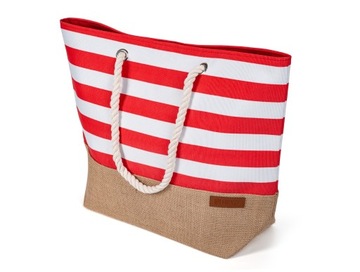 TORBA PLAŻOWA HEYO MIEJSKA SHOPPER NA PLAŻĘ PIKNIK ZAPINANA DUŻA