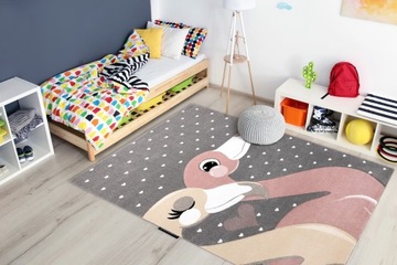 ДЕТСКИЙ КОВЕР PETIT 200x290 ФЛАМИНГО серый #GR3746