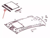 фото thumb №8, Mercedes-benz ml w166 жалюзи вентиляции потолочный a21878400539051 oem