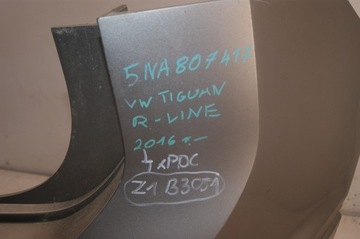 фото thumb №7, Vw tiguan r-line 2016- бампер задній зад 5na807417
