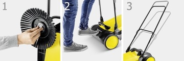 KARCHER S4 TWIN РУЧНАЯ ПОДМЕТАЛЬНАЯ МАШИНА ДЛЯ ЛИСТЬЕВ CUBE STRONG BAR TANK