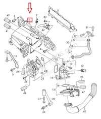 фото thumb №14, Коллектор всасывающий vw оригинальный номер 04l129711ae audi a4 b8 b9 a5 audi a6 c7 2.0 tdi q5