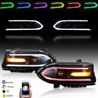 фото thumb №1, Лампы фары перед led rgb dodge charger 15-22