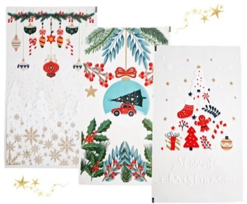 50x СУМКИ из фольги ПОДАРОЧНЫЕ СУМКИ SANTA STAR 20x35 см