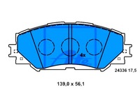 фото thumb №1, Ate гальмівні колодки гальмівні subaru trezia 1.3