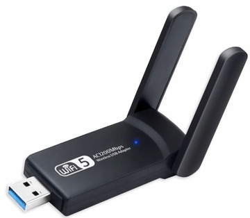 Адаптер сетевой карты Wi-Fi USB 3.0 1200 Мбит/с, двойной