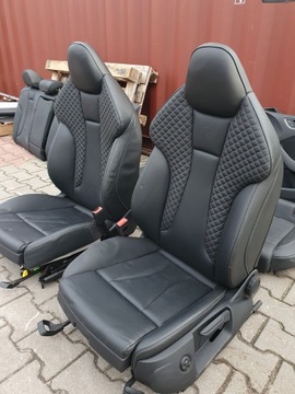 фото thumb №5, Audi a3 s3 rs3 8v комплектная обивка кожа обшивки сиденья supersport recaro