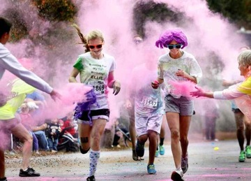 Разноцветный фестивальный микс цветов HOLI POWDER, безопасный, можно стирать, 70 г x 100 упаковок