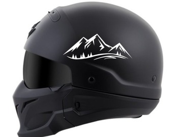 naklejka na samochód kask KOCHAM GÓRY 8 x 21,0 cm