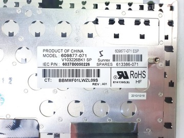НОВАЯ клавиатура HP 6540B 6545B 6550B 6555B