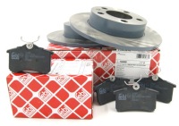 фото thumb №1, Febi гальмівні диски + гальмівні колодки задня do audi a3 8l golf iv skoda fabia ii iii rapid