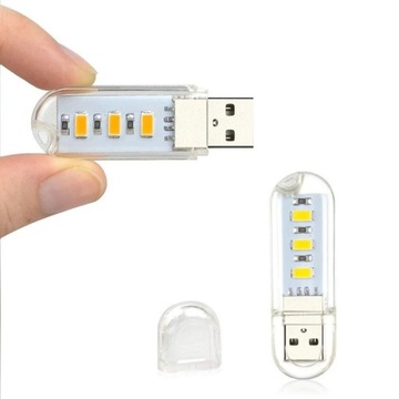 USB МИНИ-ЛАМПА 5 В 3 x SMD USB-светодиод для ноутбука
