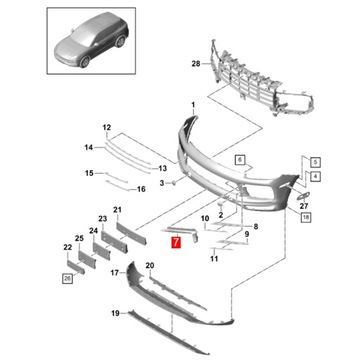 фото thumb №16, Планка бампера передней abs чёрный кронштейн света противотуманный