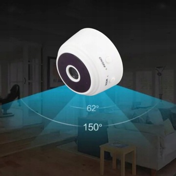 МИНИ БЕСПРОВОДНАЯ WIFI КАМЕРА HD1080P БЕЛАЯ