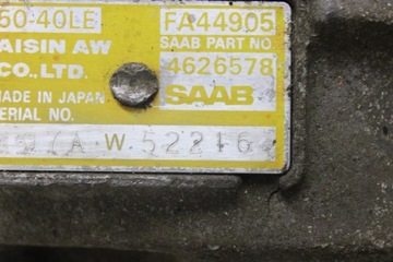 фото thumb №13, Saab 93 9-3 ii 02r- 2.0t коробка передач коробки передач автоматическая 4626578 50-40le
