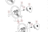 фото thumb №8, Эмблема na руль vw tiguan 5n 1k8419685bpop новый оригинальный