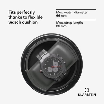 Часы Rotomat 9 Klarstein, коробка, витрина, 5 скоростей, светодиодный пульт дистанционного управления
