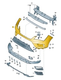 фото thumb №1, Бампер перед seat ateca оригінал 575807221b