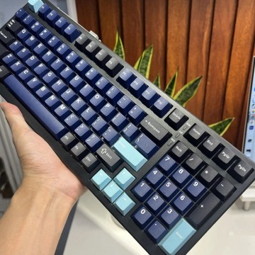 Клавиши для механической клавиатуры PBT Ocean Blue Profile Cherry, 129 шт.