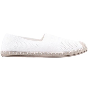 Espadryle damskie ażurowe wsuwane wkł. ekoskóra