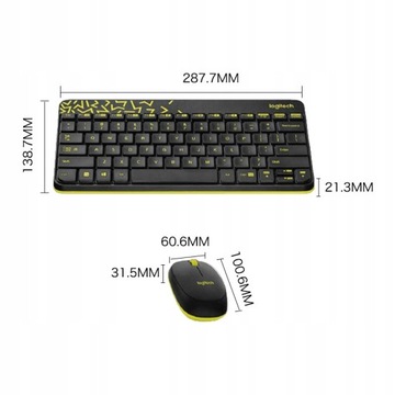 Беспроводная клавиатура и мышь Logitech MK240 Nano