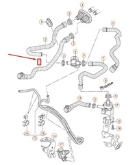 фото thumb №5, Wąż жидкость охлаждающий vag audi a4 a5 оригинальный 8k1819371ab