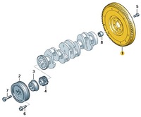 фото thumb №12, Набір зчеплення з колесом двомасовий 04l105266a 04l141015g vw оригінальний номер оригінал