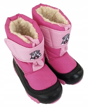 BUTY ZIMOWE DZIEWCZĘCE Demar CIEPŁE ŚNIEGOWCE DLA DZIEWCZYNKI 22 / 23
