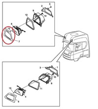 фото thumb №2, Корпус рамка противотуманной фары правая scania r s 17-