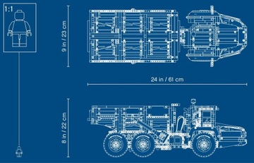 LEGO TECHNIC САМОСВАЛ VOLVO 6x6 С ДИСТАНЦИОННЫМ УПРАВЛЕНИЕМ