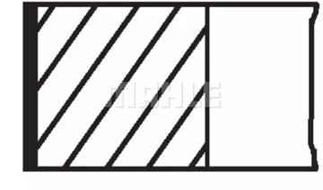 MAHLE ПОРШНЕВЫЕ КОЛЬЦА 011 RS 00105 0N0