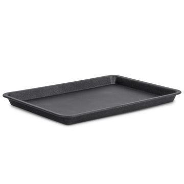 Taca Kuchenna Uniwersalna Tacka Plastikowa 30x20cm Czarna