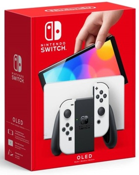 Nintendo SWITCH Oled 64ГБ + 4 игры + стекло + чехол = ПОДАРОК