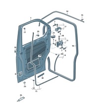 фото thumb №1, Набір частини кріпильних двері перед vw transporter oe: 7e0898619