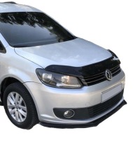 Накладка капота ветровик к vw caddy 3 2k, 2c van 2010-2015 чёрный блеск Недорого, фото thumb