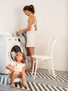 КРЫШКА ДЛЯ УНИТАЗА Potty 2в1 БЕЛЫЙ И СИНИЙ POTETTE PLUS