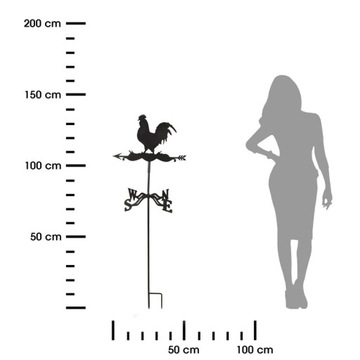Металлический флюгер с петухом