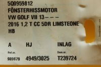 фото thumb №14, Двигунчик блок керування  скла праве зад vw golf vii 5q0959812 e850202032