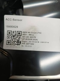 фото thumb №12, Капот pas радиатор крыло бампер kampy bmw m8 f91 f92 f93 цвет: 490