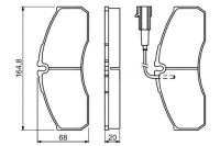 фото thumb №2, Гальмівні колодки гальмівні rvi maxity nissan nt500 cabstar n