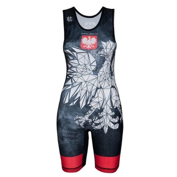 Женский борцовский купальник ПОЛЬША CAMO BLUE M EXTREME HOBBY