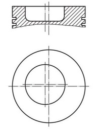 фото thumb №1, Поршень perkins 3-cyl. mf3 kpl. mahle 043 78 00