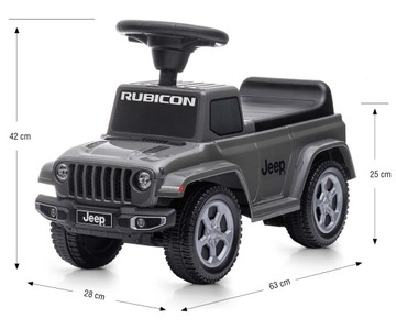 Детский вездеход Jeep Rubicon Gladiator Grey