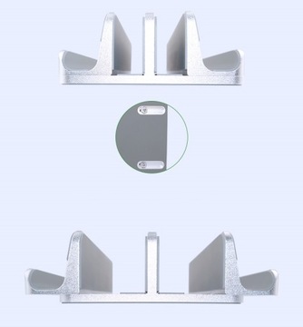 Алюминиевая подставка ЧЕРНАЯ VAZIO для ноутбука MacBook iPad 4 СЛОТА (N17-4-B)
