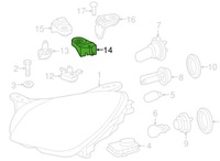 фото thumb №1, Кронштейн правого фара mercedes r172 1728200614