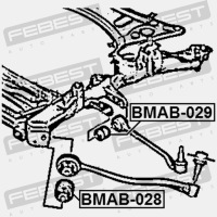 фото thumb №14, Сайлентблок передній нижній передньої двері bmw x3 f25 2009-201 | bmab-029 feb