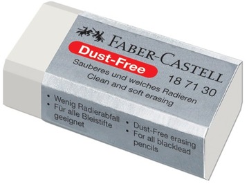 FABER-CASTELL Ластик для истирания в пылезащитном чехле, БЕЛЫЙ, МАЛЕНЬКИЙ