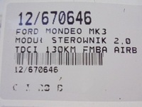 фото thumb №8, Mondeo mk3 модуль подушка безпеки 4s7t-14b056-ab 2,0tdci