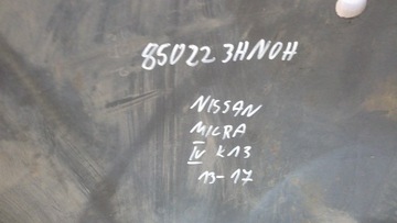 фото thumb №8, Nissan micra iv 4 k13 рестайлинг 13- бампер зад задний 850223hn0h