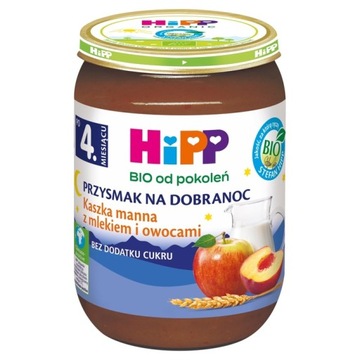 HiPP BIO Манная каша с молоком и фруктами 190 г